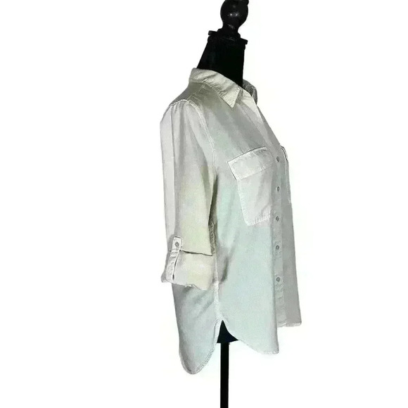 Aritzia The group by Babaton Button-up Roll Sleeves Utility shirt Women Size XS - Picture 8 of 16